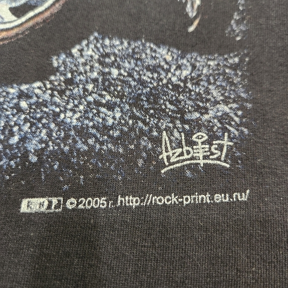 VINTAGE Pogghr Motorcycle Tshirt, Black/Yellow Mens XL(listing as) - Picture 5 of 5